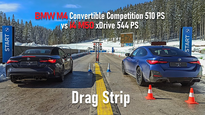 BMW M4 Convertible Competition vs i4 M50 xDrive Drag Strip in Slovenia - Ποιο νομίζετε ότι κερδίζει;