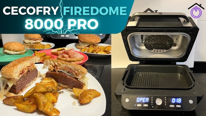 Cecotec Freidora de Aire sin Aceite de 6 L con Ventana Air Fryer Cecofry  DuoHeat 6000. 2200 W, Doble Resistencia, Cocción 3D, Grillin Style, 8  Menús, Temperatura Regulable 80-200ºC : : Hogar y cocina