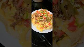 shredded beef nachos. #foodshorts #food #foodclips