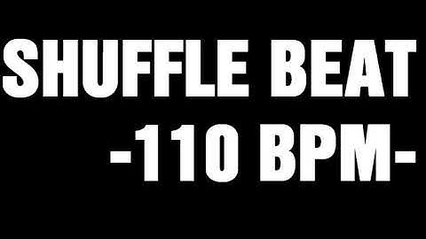 SHUFFLE BEAT BASS TRACK FOR DRUM PRACTICE -110 BPM-