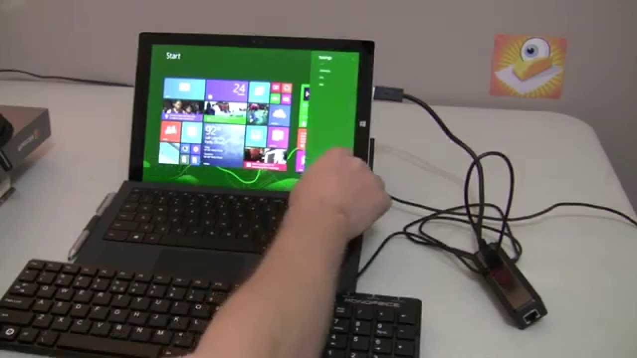 Surface Pro 3 - How to Boot from a USB Thumb Drive - YouTube