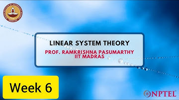💥Linear Systems Theory | Week 6 Quiz | Assignment 6 Solution | NPTEL 2022 | SWAYAM💥💥