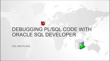 Oracle PL/SQL-code debuggen met de ORACLE SQL DEVELOPER-tool