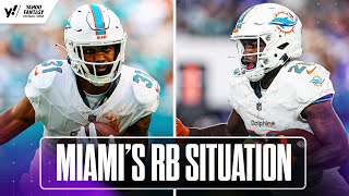 🤔 Do DOLPHINS have a RB conundrum with DE'VON ACHANE and RAHEEM MOSTERT? | Yahoo Sports