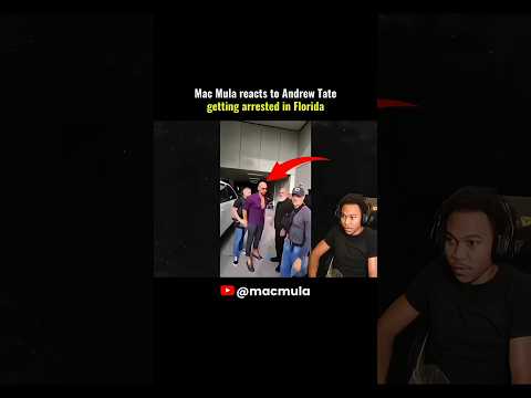 Mac Mula reacts to Andrew Tate getting arrested in Florida @macmula #macmula  #funny #viral