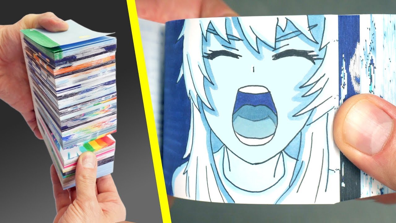 FlipAnim  Flip book animation, Blue slime, Flip book