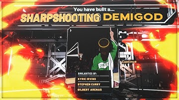THE BEST SHARPSHOOTING DEMIGOD BUILD IN 2K20 UNSTOPPABLE DEMIGOD PG BUILD