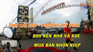 🍅 Chợ Cái Sao Mỹ Thới TP.Long Xuyên BĐS Và Khu Dân Cư Ngày Nay.  Tomato2019Vlogs