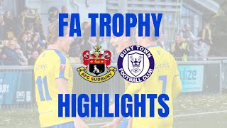 Vs Bury Town FA Trophy 3rd Qualifying Round Highlights