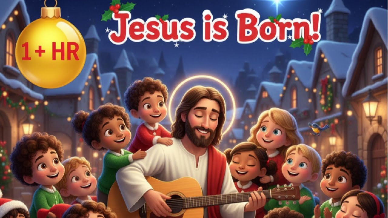 JOYFUL Christmas Bible Songs for Kids! 🎉✨Jesus Is Born Fun Sing Along + Dancing