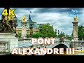 Pont Alexandre III | petit palais Paris walking tour 4K 2021| Paris 4K | A Walk in Paris