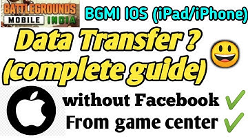 How to transfer data from Pubg to bgmi in IOS with Game Center | transfer data without Facebook