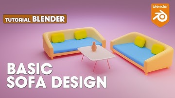 Blender Sofa Modeling Tutorial, Creating a Basic Sofa Design in blender