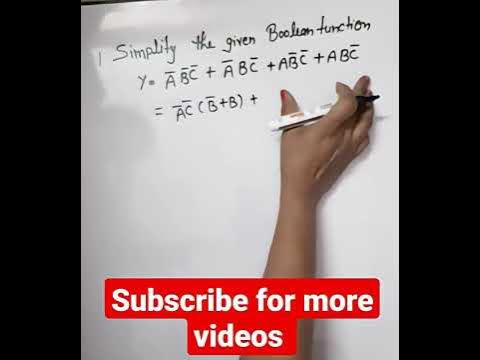 Boolean Algebra | Simplify boolean Expression - YouTube
