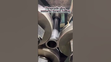 Three-axis pipe material thread rolling#thread#threadrollingmachine#threadrollingwheel#machine