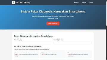 Simulasi Program Website PHP Sistem Pakar Diagnosis Kerusakan Smartphone Metode Forward Chaining