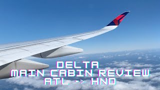 Delta Main Cabin Economy Review | ATL to HND to Atlanta ATL | Airbus 350-900