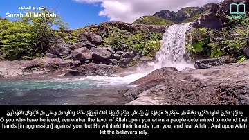 سورة المائدة - مشاري العفاسي - مترجم | Surah Al Ma'idah - Mishary Alafasi - English subtitles