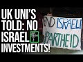 Warning uk universities to face the consequences over israel ties