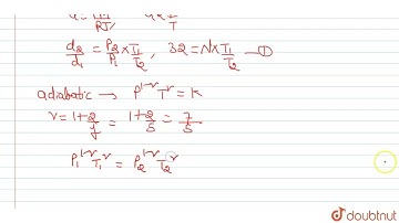 A diatomic gas expands adiabatically so that final density is 32 times the initial density. Find...
