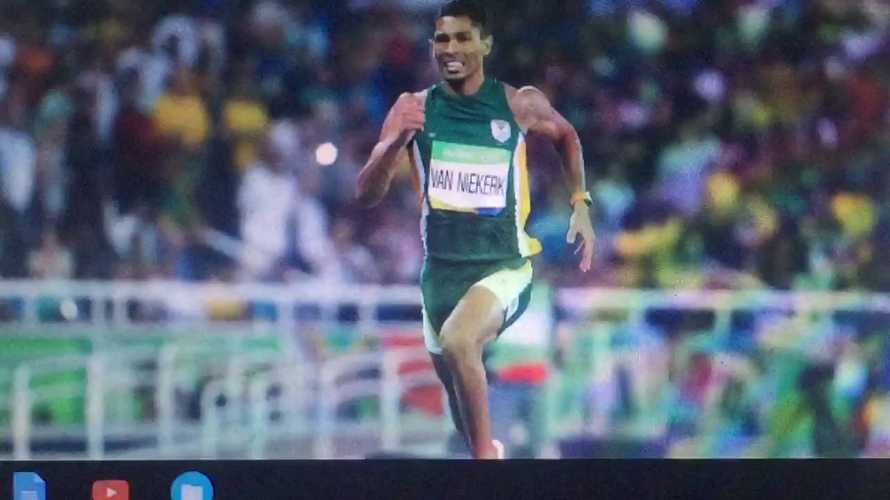 south African wayde van niekerk breaks 400m world record 43.03 rio2016 Olympic