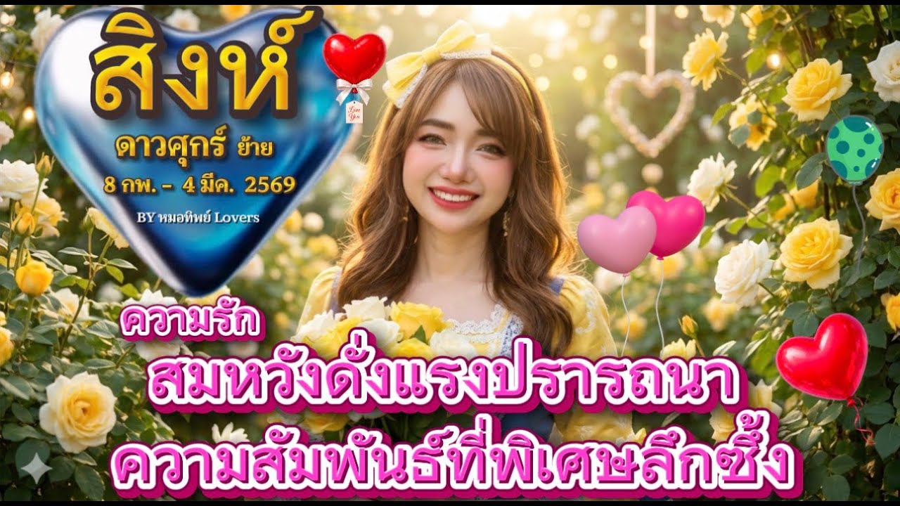 ราศีสิงห์♌ความรัก💛สมหวังดั่งปรารถนาความสัมพันธ์ที่พิเศษลึกซึ้ง 🍀 ดาวศุกร์ย้าย 8 กพ. - 4 มีค. 2569 💰🍀