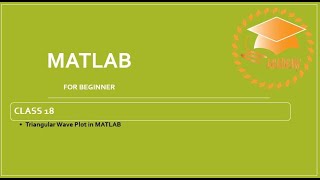 MATLAB Class 18| Triangular Wave Plot in MATLAB
