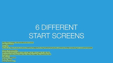 8 bit Handheld Game Console | After Effects Template | VideoHive 22624999