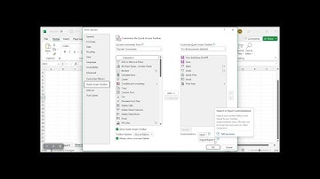 Import Quick Access Toolbar Customization Settings in Excel #shorts