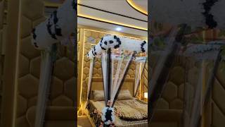 Golden &amp; White Canopy Bridal Room Design 2026 | Luxury Shadi bedroom | Royal Bedroom Setup Pakistan