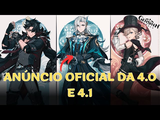 Genshin Impact 4.0 ganha oficialmente personagens e armas de 4 estrelas