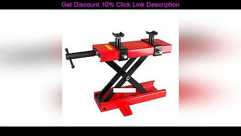 Deal 500KG Scissor Hoist Jack Lifting Cranes Motorcycle Repair Stand Center Scissor Lift Hoist Work
