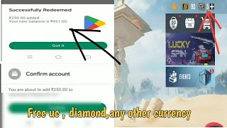 Free Google Play redeem codes ,uc , diamond with live proof screenshot 4