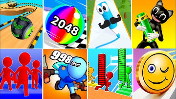 Join Clash 3d,Going Balls,Coin Rush,Ball Run 2048,Bridge Race,Solo Leveling Gameplay