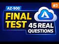AZ-900 Practice Test 3 🔥 | 45 REAL Exam Questions to PASS Azure Fundamentals