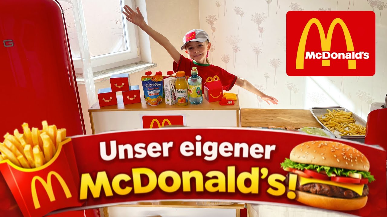 Mein EIGENER McDonald's zuhause 🍟🍔 Im Wohnzimmer
