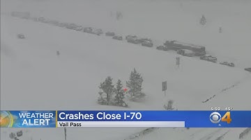 Crashes Close I-70 At Vail Pass