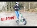 Das Komischste Trottinett der Welt, ich fahre die Diva :-) (Teil2/2)