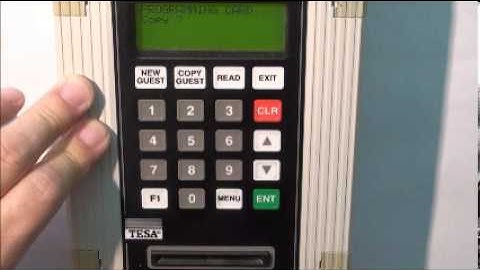 Tesa/Onity - HT20i - HOW TO: Make Programming and Spare Cards