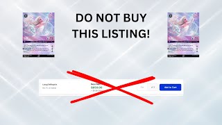 Possible fake Enchanted Elsa listing on TCGPlayer  be careful!