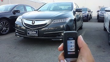 How to use remote engine start on 2015 Acura TLX