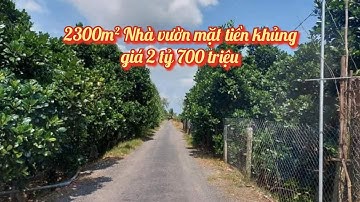 T. 95 -Gần 2300m2 Nhà vườn mít mặt tiền khủng giá tốt | xã Hậu Mỹ Trinh, H. Cái Bè, Tiền Giang