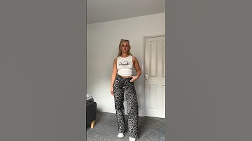 Leopard print are it🤩🐆 #leopardprint #jeans #ootd