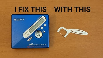 Dental Floss Fixes Minidisc Player