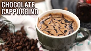 How To Make Chocolate Cappuccino | Cafe Style Cappuccino | Instant Chocolate Cappuccino | Ruchi