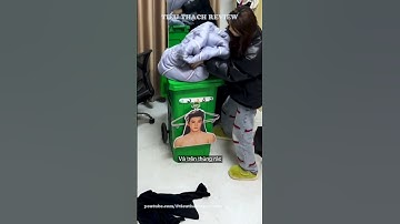 Thử dùng thùng rác để mang đồ về quê #shorts