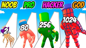 Hands Rush 3D - NOOB vs PRO vs HACKER vs GOD