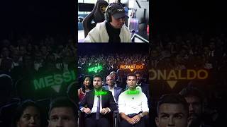 Coringa Ronaldo reage quando Messi olha 😅🔥 #football #shorts #cristianoronaldo #react #moments