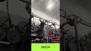 Muscle Ups With Blue and Green Resistance Bands #muscleups