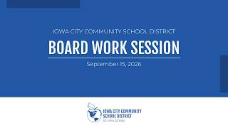 Work Session - 9/15/26
